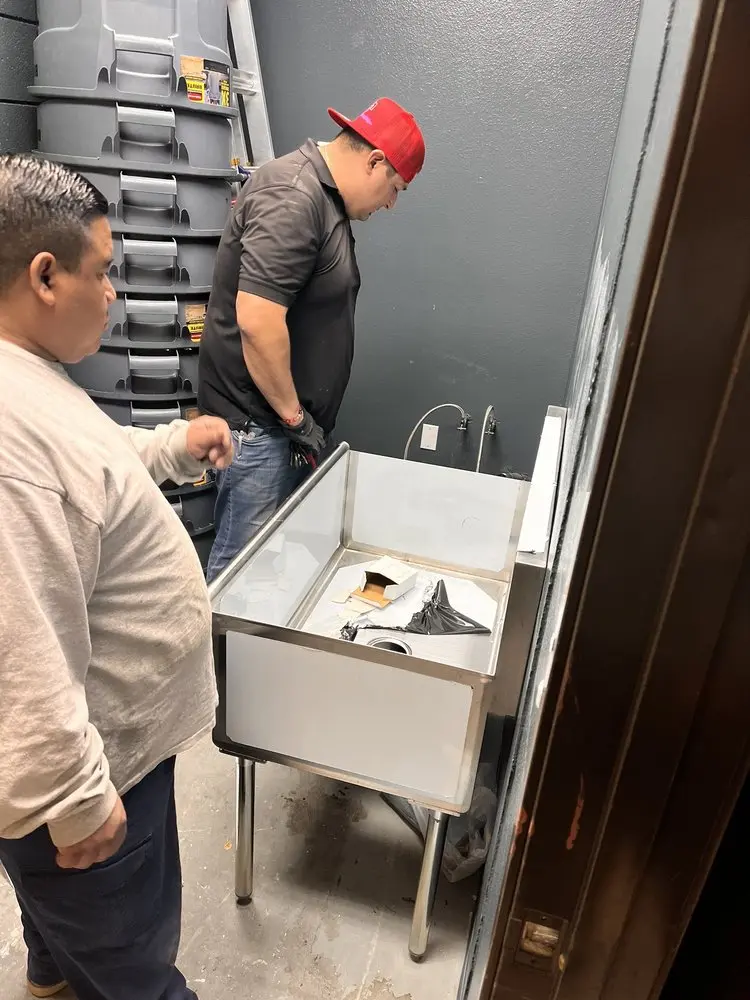 Commercial plumbing and sink installation in Altamahaw